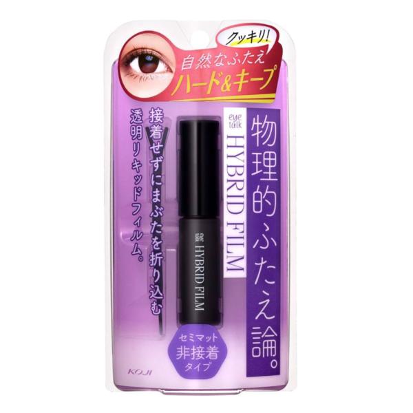 まぶたをくっつけない、非接着タイプのふたえまぶた化粧品。まぶたに塗って乾かしてできる極薄フィルムがまぶたを物理的に押し上げて、まるで「本物のようなふたえ」を作ります。まぶたを接着しないから、目を閉じても自然、つっぱり感もありません。アイシャ...