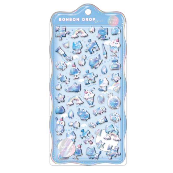 クーリア　ボンボンドロップシール  ｃｈｕｒｕｋｉｒａ　そらねこボンボン