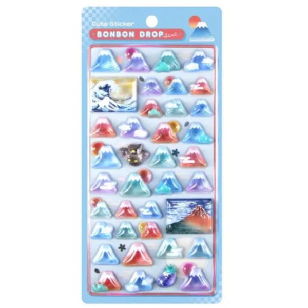 クーリア　ボンボンドロップシール 富士山　和柄