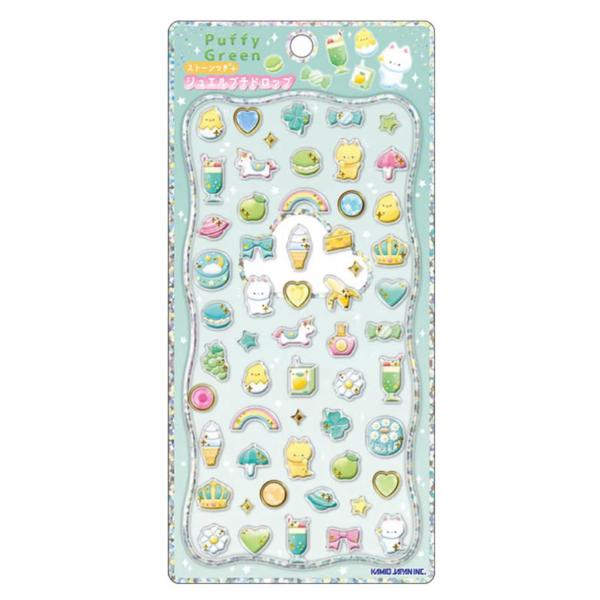 カミオジャパン ジュエルプチドロップシール　 PUFFY GREEN 227468