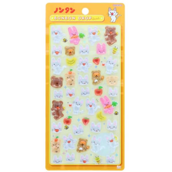 サンスター文具 ボンボンドロップシール ノンタン もぐもぐもぐ