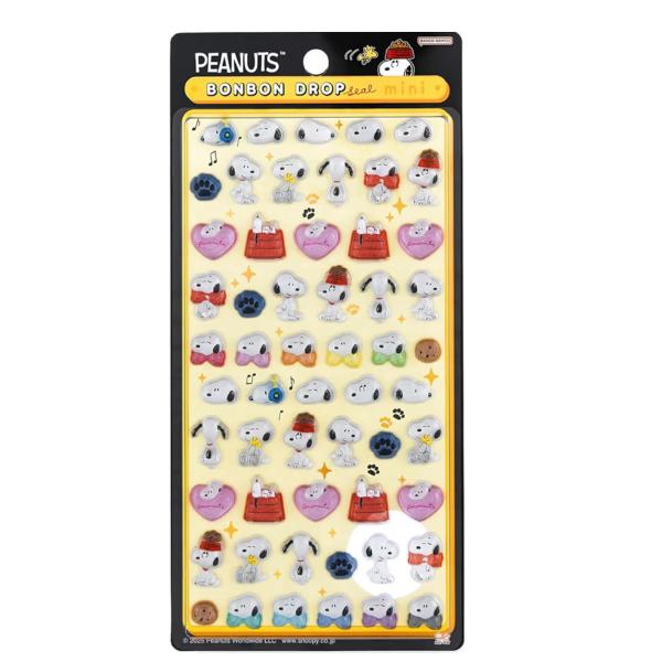 サンスター文具 ボンボンドロップシール ミニ スヌーピー たくさん