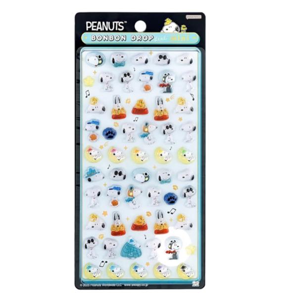 ボンボンドロップ　ミニ　スヌーピー　ディズニー　あわわちゃん　もちもちパンダ サンスター文具 ボンボンドロップシール ミニ スヌーピー 変装