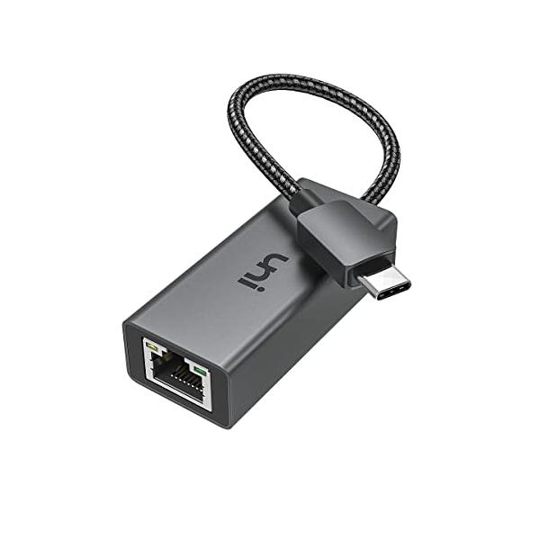 uni USB C LAN 有線lanアダプター Switch 1000Mbpsまで タイプC LAN変換アダプタ [任天堂Switch動作確認済み]