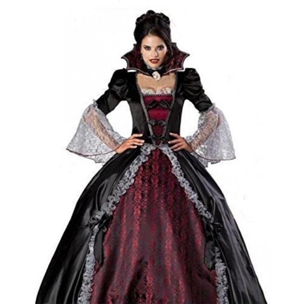 ヴァンパイア コスプレ コスチューム 魔女 吸血鬼 衣装 大人用 ハロウィン フリーサイズ