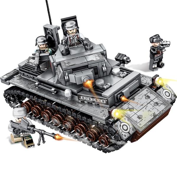 レゴ レゴブロック LEGO レゴミリタリー戦車 ドイツ IV号戦車 互換品クリスマス プレゼント :S2047101322:Happy