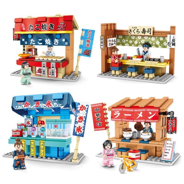 レゴ レゴブロック Lego レゴ たこ焼き屋台他4個セット 互換品 クリスマス プレゼント S Happy Style G 通販 Yahoo ショッピング