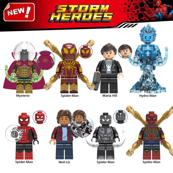 ブロック互換 レゴ 互換品 レゴミニフイグ スパイダーマンなど8体Gセット レゴブロック LEGO クリスマス プレゼント