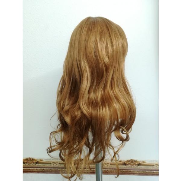 ゴールドブラウンのゆるカール ミディアムロングカール フルウィッグ 茶金髪 Buyee Servicio De Proxy Japones Buyee Compra En Japon