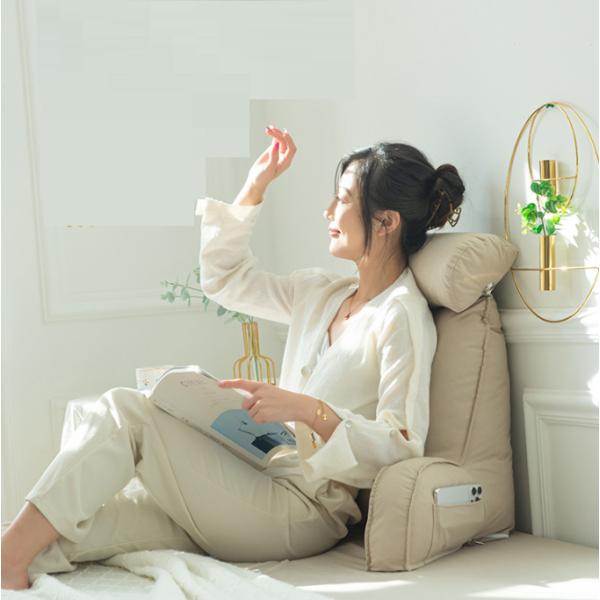 背もたれ クッション ベッド ソファー 腰枕 ベッド用 リラックスクッション 傾斜 テレビ 大きいサイズ インテリア ベッド用 多機能 父の日 母の日