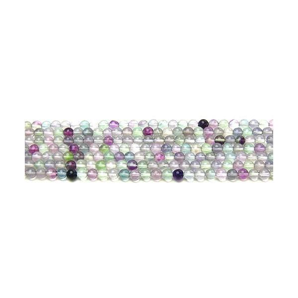 フローライト レインボー 4mm 丸玉 天然石 ビーズ 半連 約17〜18cm :484-FLRB4AAAAA-05:天然石ビーズのハッピーボム 通販 サードオニキス 10mm 丸玉 天然石 ビーズ 半連 約17〜18cm
