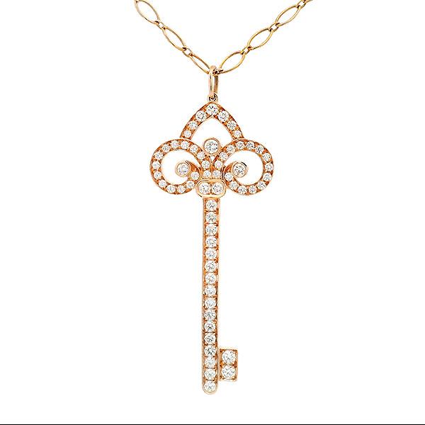 Tiffany Keys ティファニー フルール ド リス キー ラージ ダイヤ 