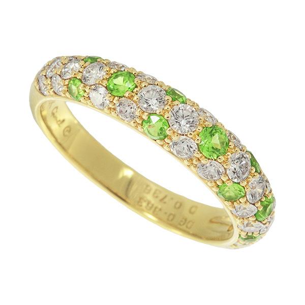 ギメル ベリー デマントイドガーネット0.363ct ダイヤ0.736ct リング