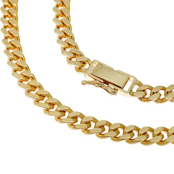 K18YG 2面シングル 喜平ネックレス 60cm 50.3g A♪ キヘイ 18金  