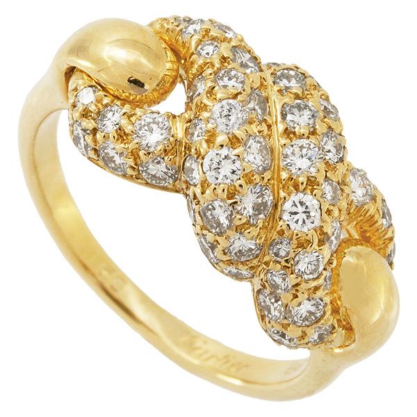 Cartier（カルティエ） ヴィンテージ ダイヤ リング K18YG #50 新品