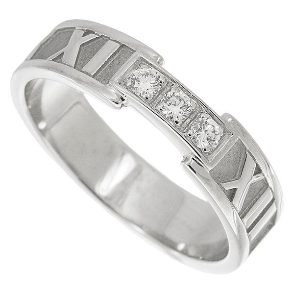 Tiffany Atlas ティファニー アトラス 3Pダイヤ リング K18WG 20号