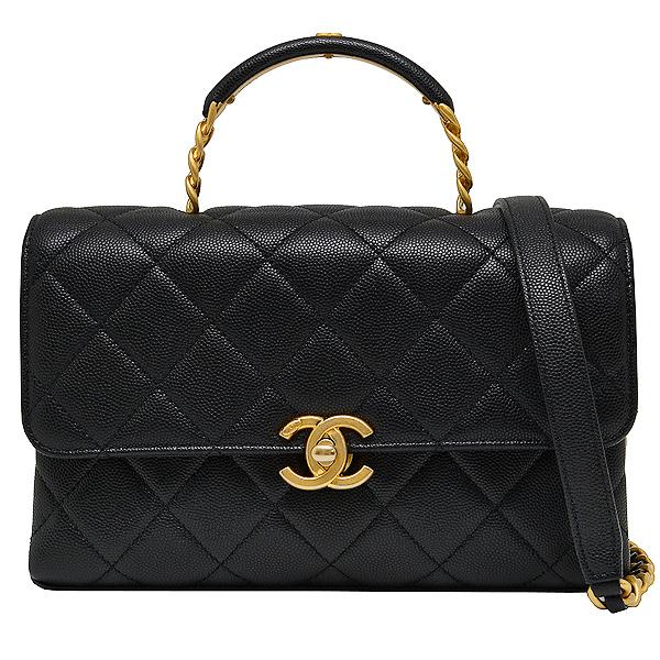 CHANEL シャネル トップハンドル チェーンショルダーバッグ AS4008  