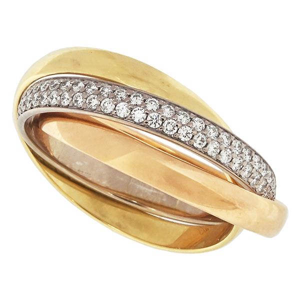 TRINITY（Cartier） カルティエ トリニティ SM パヴェダイヤ リング