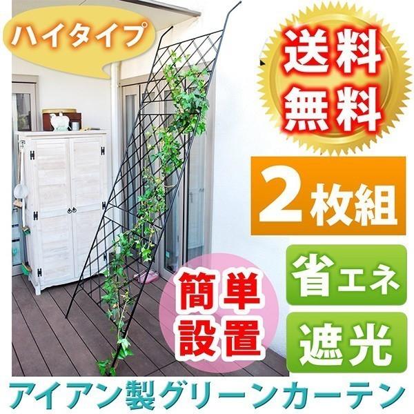 グリーンカーテン グリーンフェンス アイアン おしゃれ 2枚組 屋外