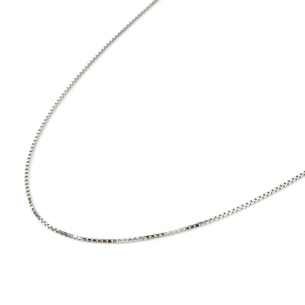 ネックレス プラチナ ベネチアン チェーン 45cm 幅 1.0mm フリー