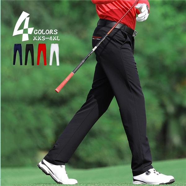 ゴルフウェア メンズ ゴルフパンツ ストレッチ ロングパンツ おしゃれ