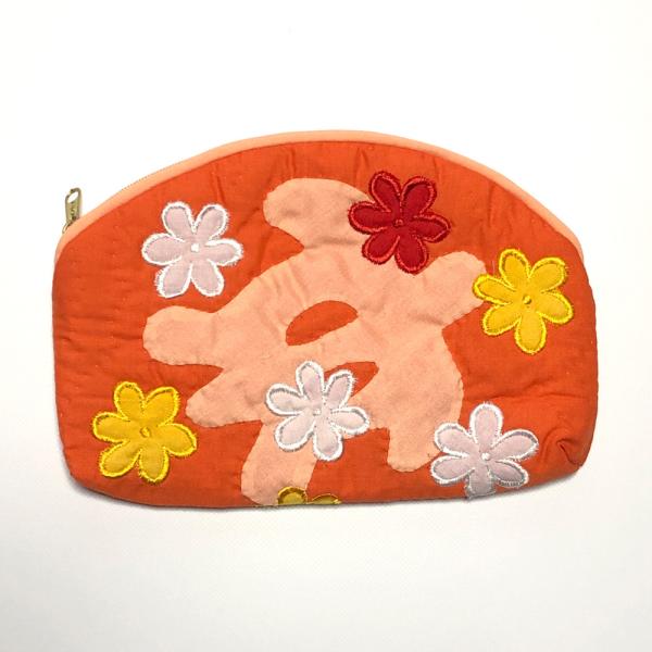 ①ハワイキルトバニティポーチ(2ヶ) ①ハワイキルトバニティポーチ(2ヶ) パッチワークやハワイアン