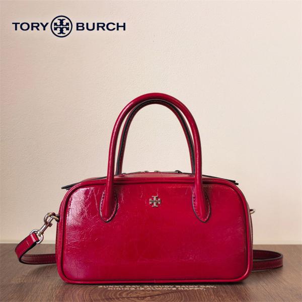 TORY BURCH ROMY TEXTURED MININ BOX CROSSBODY トリーバーチ ローミー ミニバッグ　斜め掛け クロスボディー レッド ブラック ホワイト