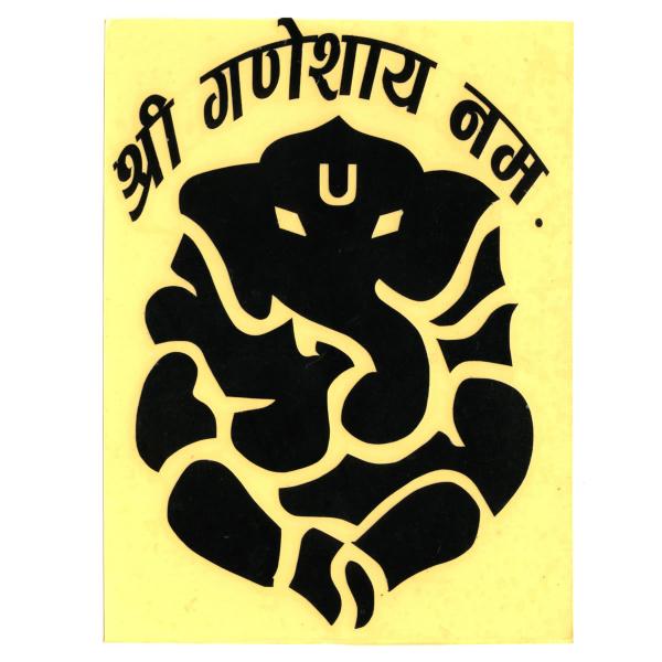 [Release date: October 30, 2020]【ネコポス便選択可能です】インドの神様ガネーシャのカッティングステッカー！どちらからも見えるのでガラスに貼ってもＯＫ!必ずサイズをご確認下さい。サイズ：約15cm×約10.5c...