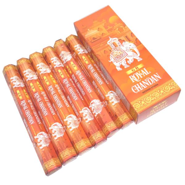 �l�R�|�X�I���ő������� ���� ���C�����`�����_���� �X�e�B�b�N G.R.INTERNATIONAL ROYAL CHANDAN �C���h�̂��� 6���Z�b�g