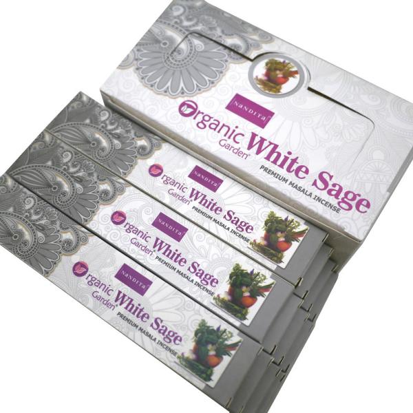 lR|XIő  I[KjbNK[fzCgZ[W XeBbN NANDITA ORGANIC GARDEN WHITE SAGE Ch 12Zbg