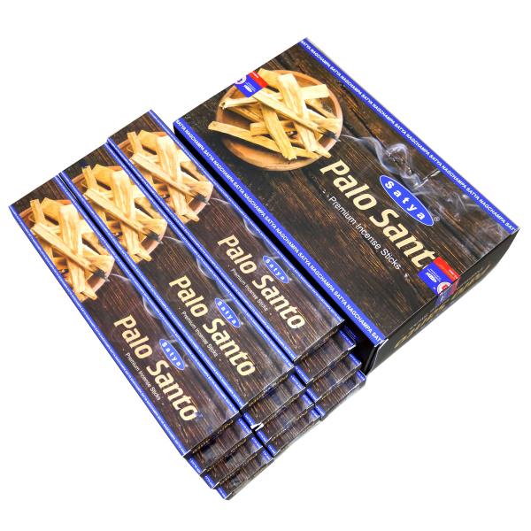 プレミアムインセンスシリーズ-パロサント香 スティック マサラタイプ SATYA PREMIUM INCENSE PALO SANTO 12箱セット