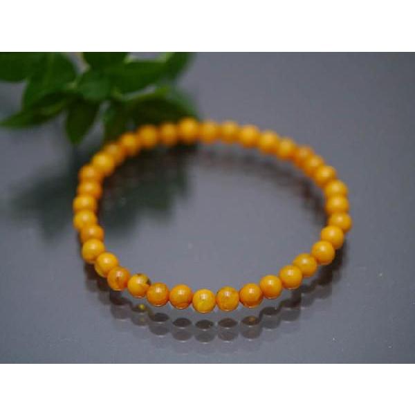 マーブル蜜蝋アンバー 合成琥珀 5mm ブレスレット パワーストーン