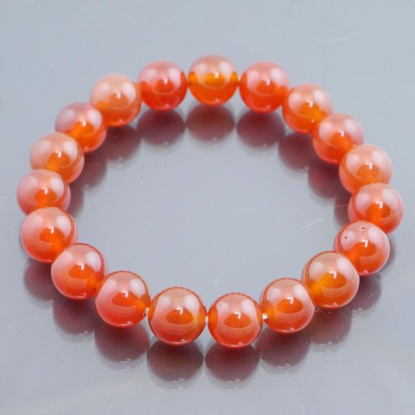 オレンジカーネリアンAAA 10mm ブレスレット 天然石・パワーストーン