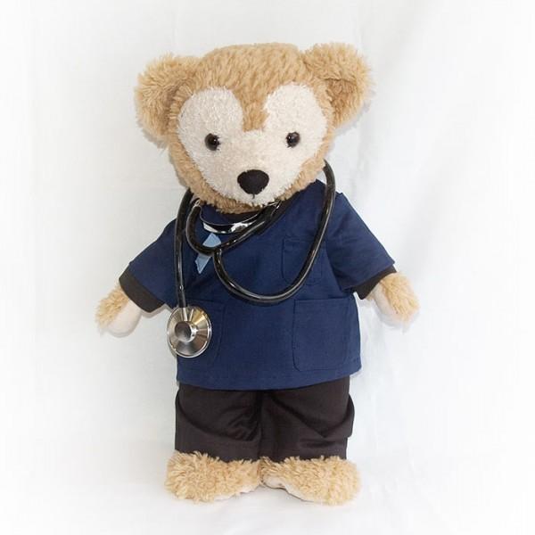 名入れ刺繍ｏｋ ダッフィーシェリーメイ Sサイズ43cm 本格的 救命救急ドクター スクラブコスチューム 青 黒 Doctor Blue Black術着 洋服 Doctor Blue Black ハッピーライフスタイル Nuinui 通販 Yahoo ショッピング