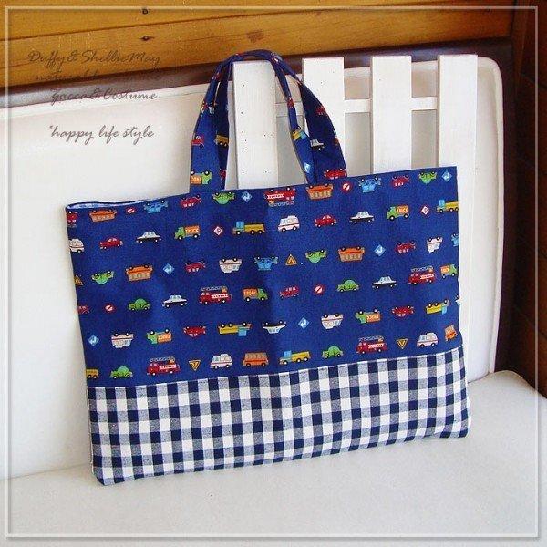 入園・入学準備に！*レッスンバッグ（消防車）*sta24-lessonハンドメイド