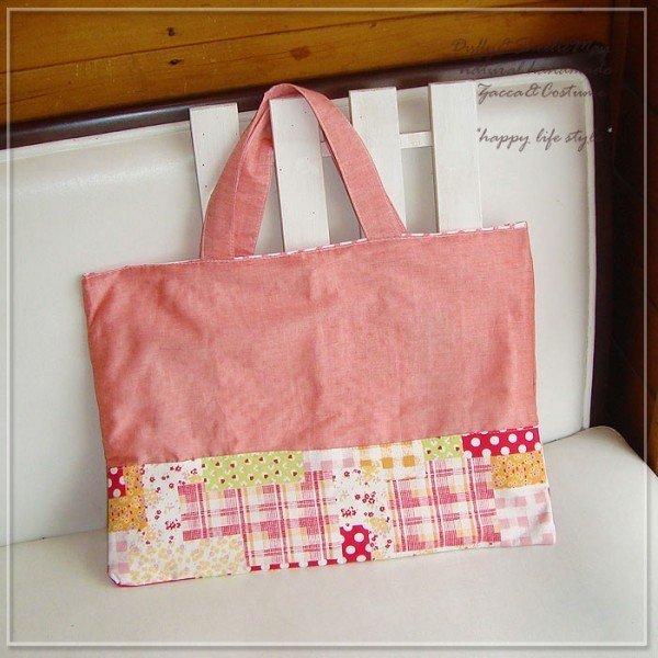 入園・入学準備に！*レッスンバッグ（パッチワーク柄）*sta34-lessonハンドメイド