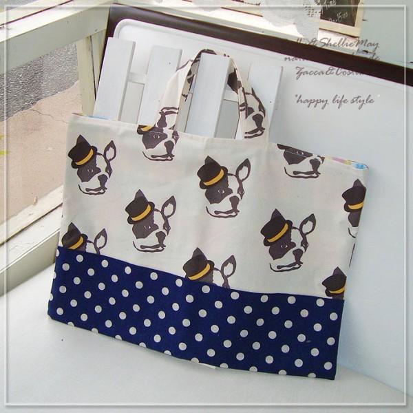 入園・入学準備に！*レッスンバッグ（ブルドッグ）*sta55-lessonハンドメイド