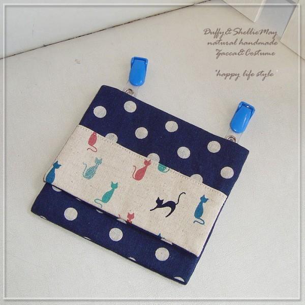 入園・入学準備に！新作♪*移動ポケット（ねこ）*sta63-pocketハンドメイド