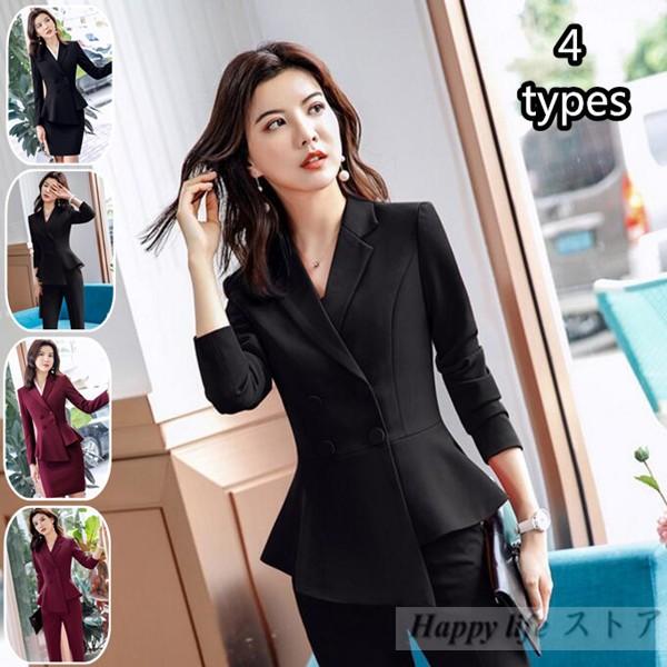 ビジネススーツ レディース 2点セットスーツ ズボン スカートセット ツーピーススーツ 代30代40代 事務服 フォーマル 面接 制服ol ビジネス 通勤 Lq746 Happy Life ストア 通販 Yahoo ショッピング