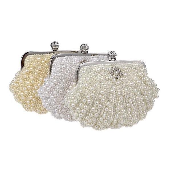 レディースフォーマル高級なパーティーバック3色 お呼ばれかばん 2wayパールビーズバック クラッチ チェーン付き 結婚式 二次会 披露宴 演奏会 Sagaretxe Net