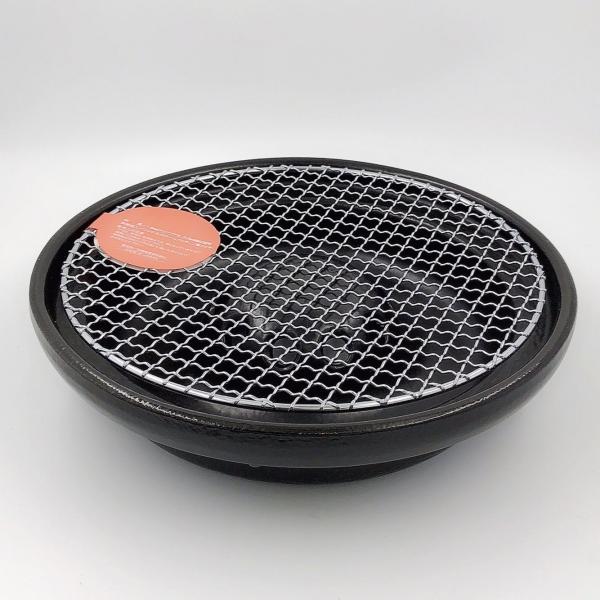 遠赤焼肉鍋 焼肉コンロ (アミ付) 簡単卓上焼肉器 陶製 萬古焼 送料無料