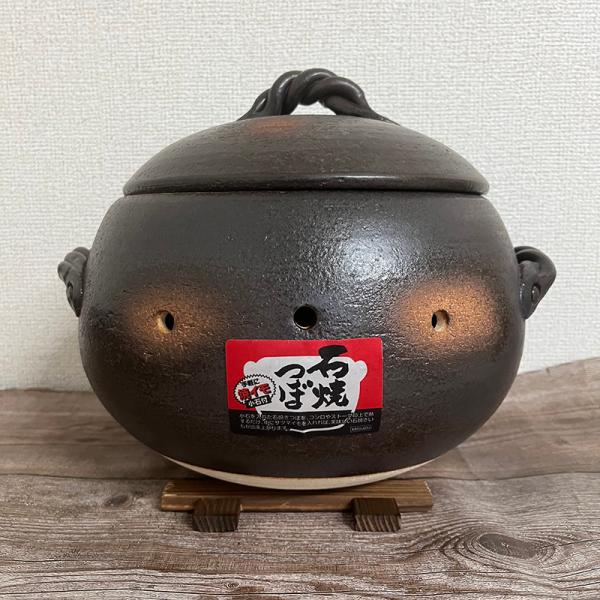 石焼きいも鍋「いも丸」（大）天然石600g付 キッチン用品 焼き芋器  鍋 焼き芋　送料無料（北海道、沖縄除く）