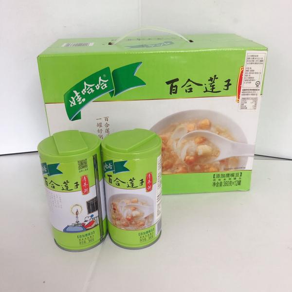 娃哈哈百合蓮子八宝粥【12缶セット】 ハッポウカユ 360g×12 五目あま粥