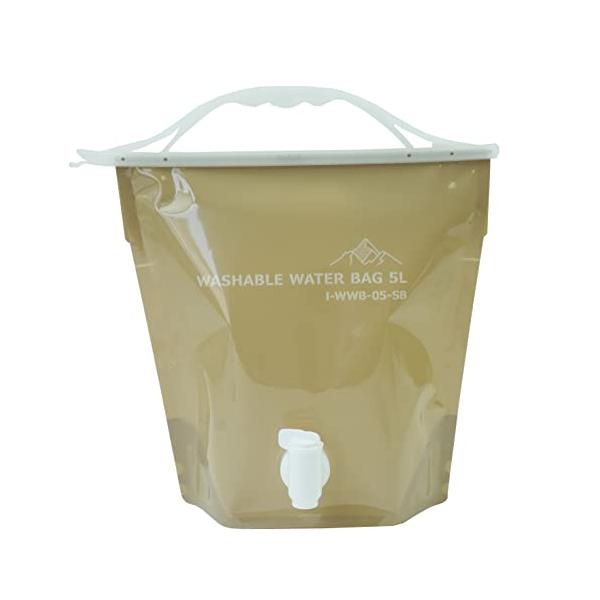 他サイト： 岩谷マテリアル(Iwatani Materials) 水タンク ウォッシャブル ウォーターバッグ 5L サンドベージュ WWB-5SB 注ぎやすの商品画像