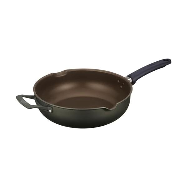 他サイト： サーモス デュラブルシリーズ マルチパン 炒め鍋 28cm グレー ガス火専用 KFK-028W GYの商品画像
