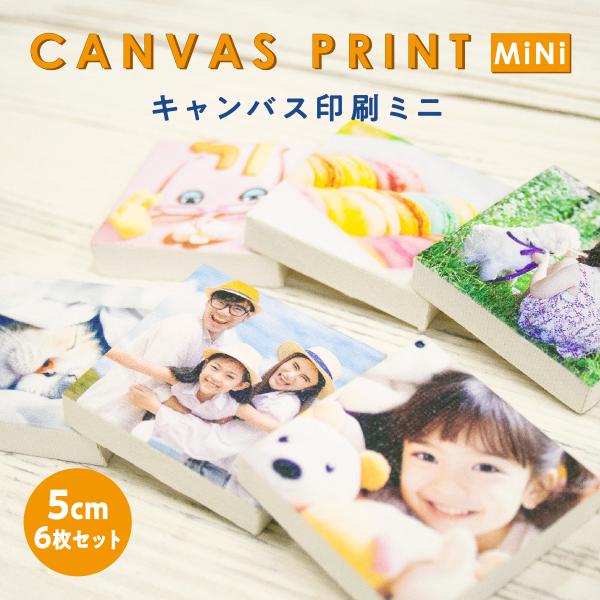 キャンバスプリント 手のひらサイズミニミニキャンバス 6枚セット 完全