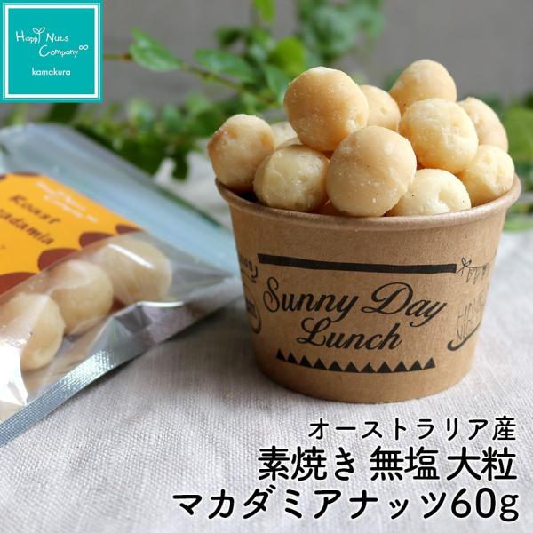 マカダミアナッツ オーストラリア産 マカダミア 無塩  無添加 小分け 60ｇ ナッツブランド HappyNutsCompany 高級 ナッツ専門店