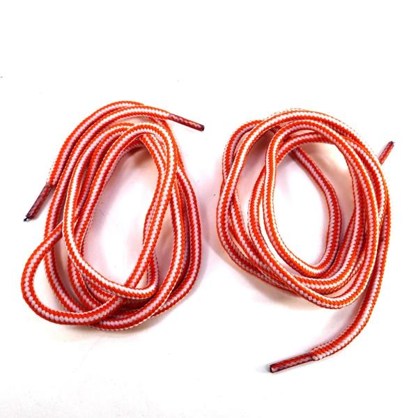 靴ひも スニーカー 靴紐 シューレース 105cm 白 オレンジピンク ストライプ 子供 レディース メンズ 丸紐 Etsr 602 メール便ok Buyee Buyee 日本の通販商品 オークションの代理入札 代理購入