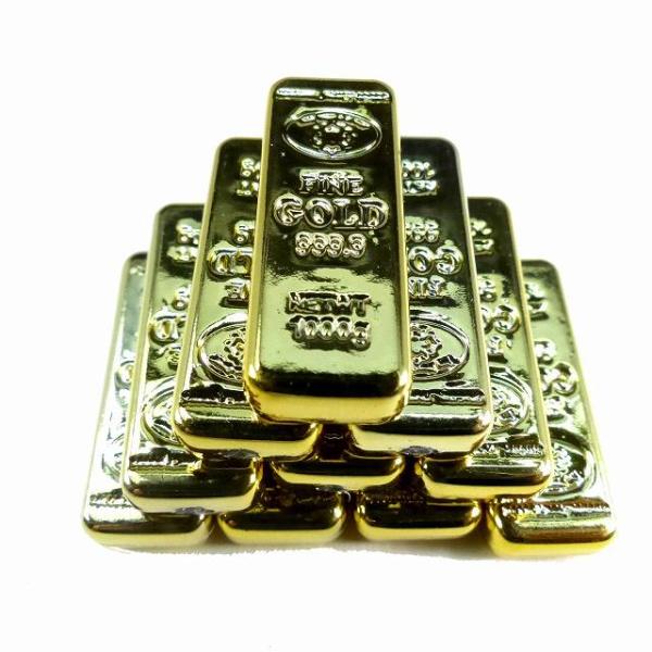 貴金属店☆展示用☆レプリカ延べ板24Kの1kgタイプ/☆新品☆10個 happypatch_hb-164