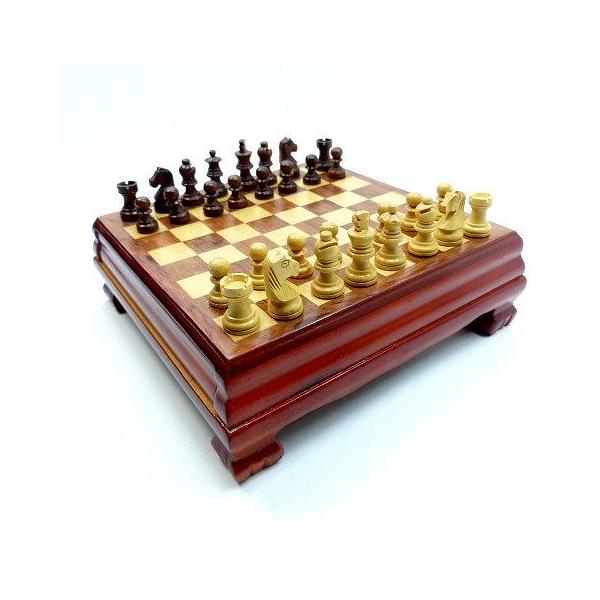 チェス チェスセット ミニ チェス盤 ボードゲーム インテリア 木製 